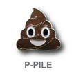 Emoji Pile Poop Pins